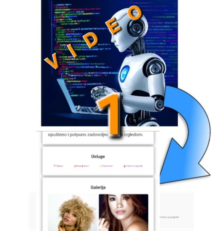 ChatGPT izrada web stranice dio1