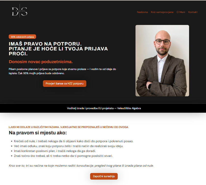 D Sperato web mockup