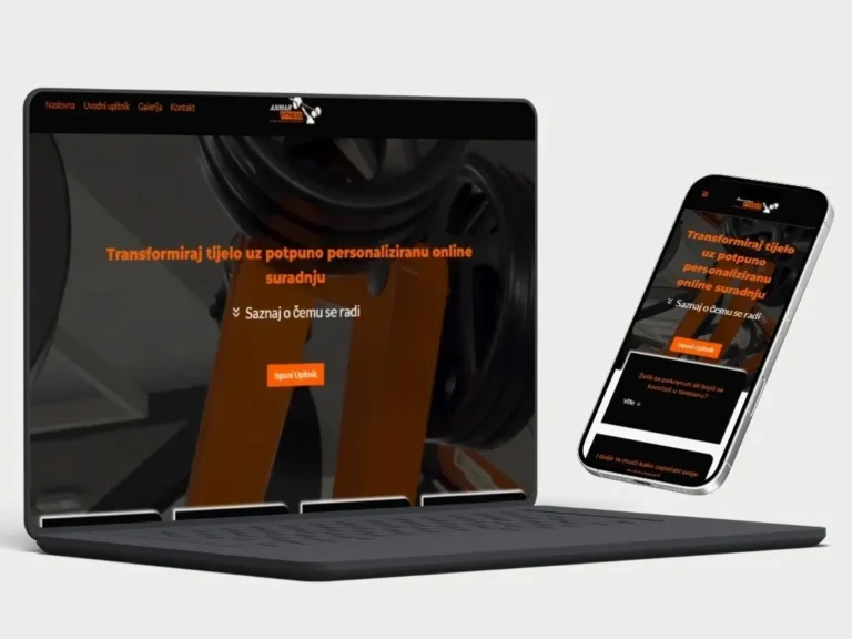 Izrada web stranice za Anmar Fitness