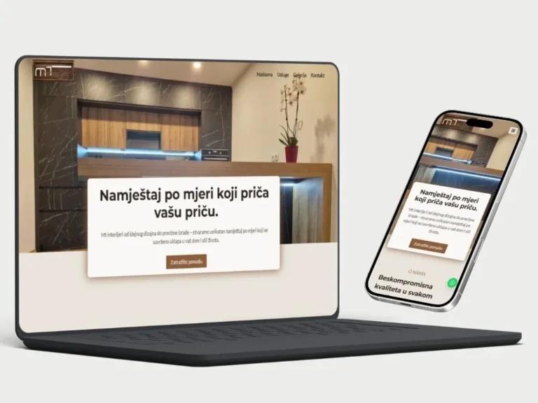 mt interijeri izrada web stranice vrtlog digital