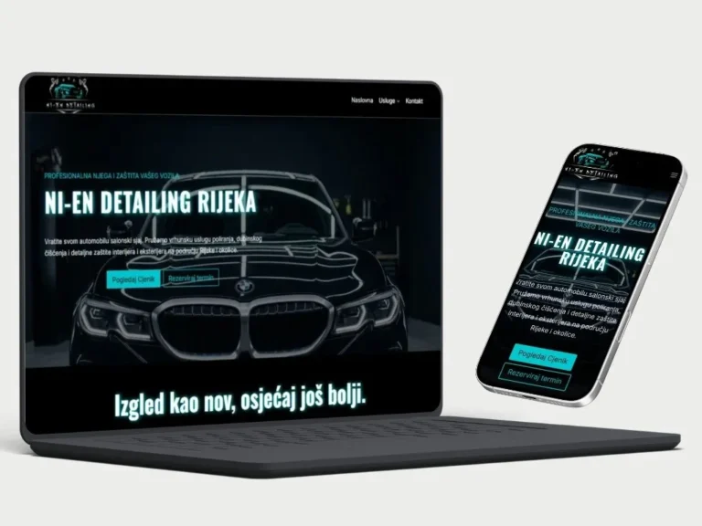 Izrada web stranice za Ni-en detailing